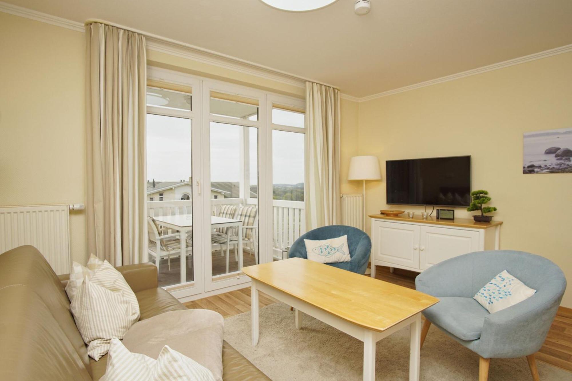 Mit Meerblick Und Balkon, Gratis Nutzung Vom Ahoi Erlebnisbad Und Sauna In Sellin - Meeresblick Fewo 38 غورين المظهر الخارجي الصورة